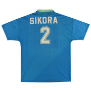1996-97 Lens Umbro Auswärtstrikot Sikora #2 XL