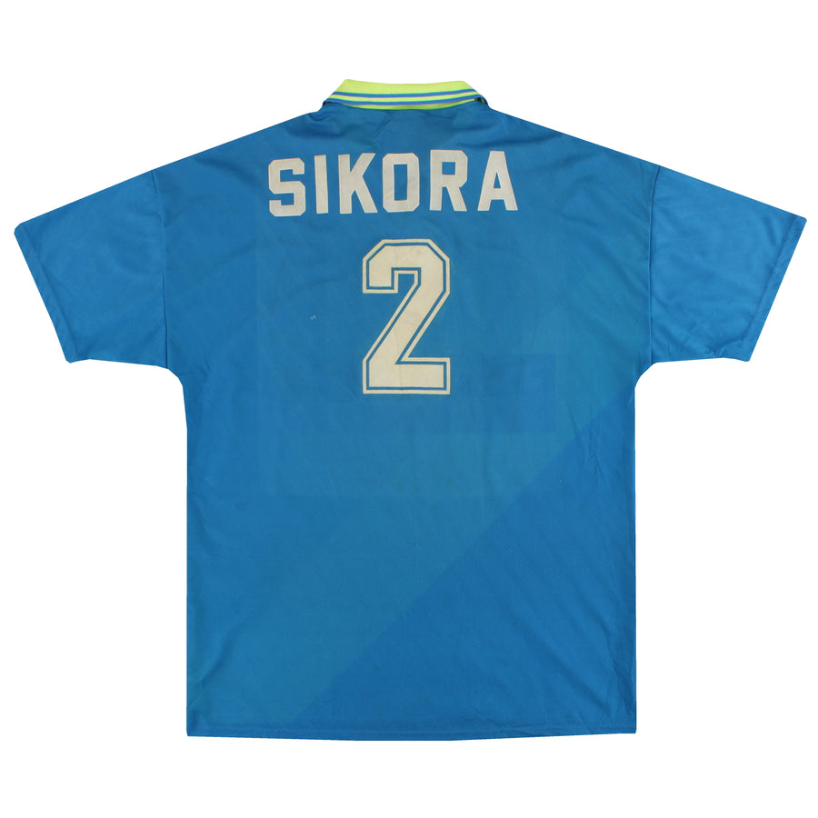 1996-97 Lens Umbro Auswärtstrikot Sikora #2 XL