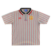 1996-97 Manchester United Umbro 1/4 Zip Polo Shirt L