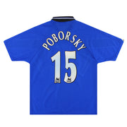 1996-97 Manchester United Umbro Auswärtstrikot Poborsky #15 L