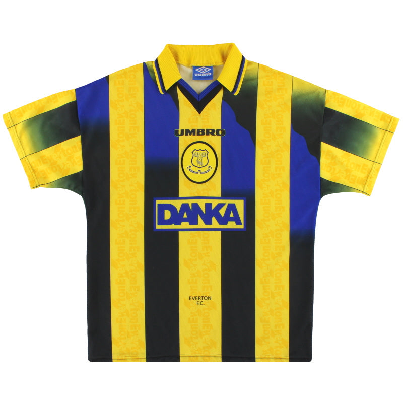 1996-98 Everton Umbro Auswärtstrikot *Neuwertig* L