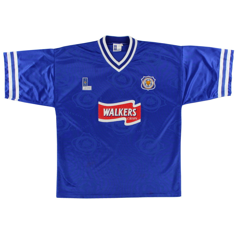1996-98 Leicester Fox Leisure Heimtrikot S