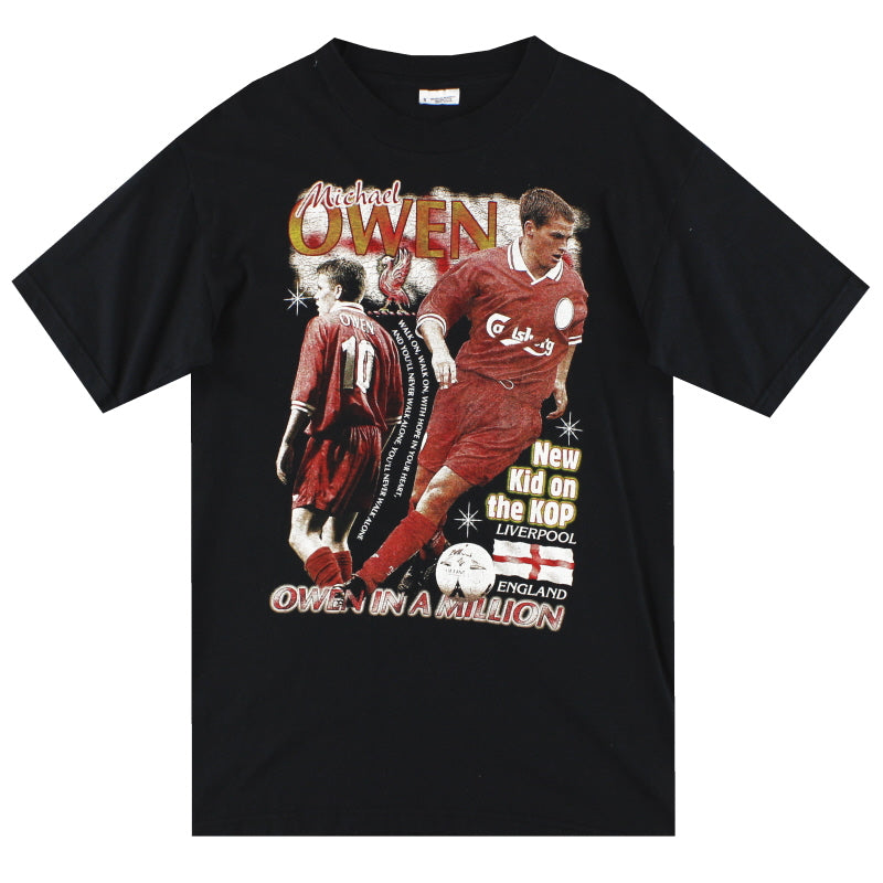 1996-98 Liverpool Owen Grafik-T-Shirt S
