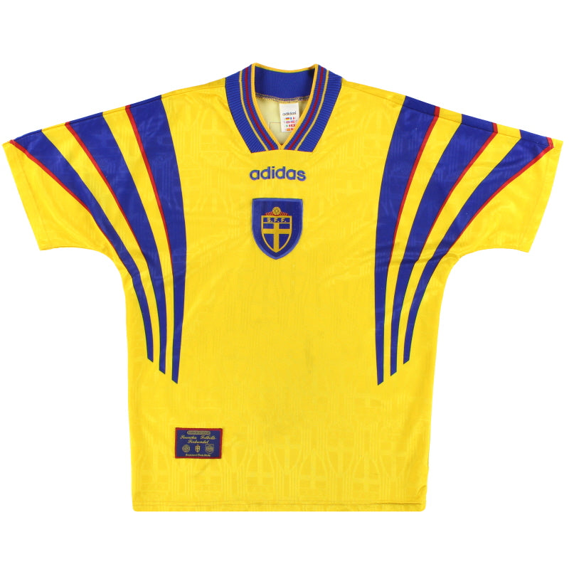 1996-98 Schweden adidas Heimtrikot M