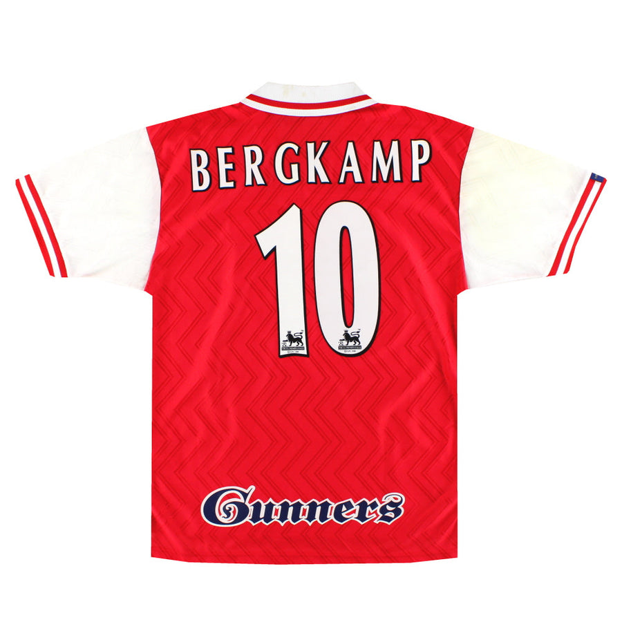 1996-98 Arsenal Nike Heimtrikot Bergkamp #10 L