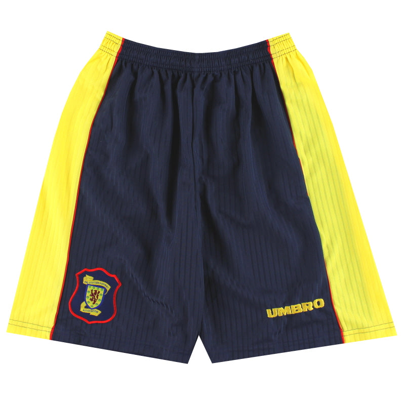 1996-99 Schottland Umbro Auswärts-Shorts *Neuwertig* M