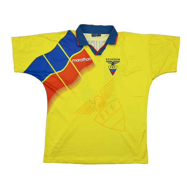 1996/98 Ecuador J.C Burbano #17 Home Shirt (L) Marathon