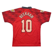 1996/98 Manchester United Beckham #10 Heimtrikot (Y) Umbro