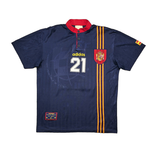 1996/98 Spain Luis Enrique #21 Away Shirt (L) Adidas