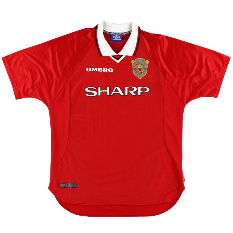 1997-00 Manchester United Umbro Champions League Heimtrikot M