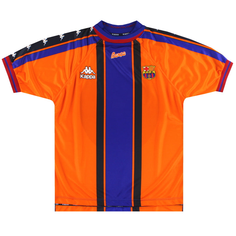 1997-98 Barcelona Kappa Auswärtstrikot M