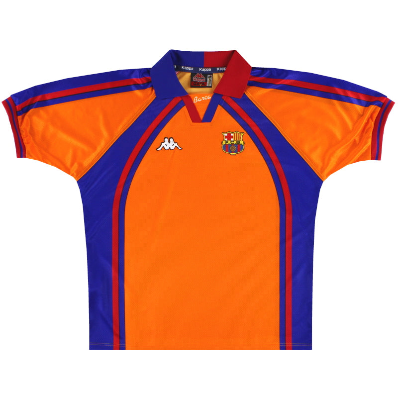1997-98 Barcelona Kappa Europäisches Auswärtstrikot *Neu* M