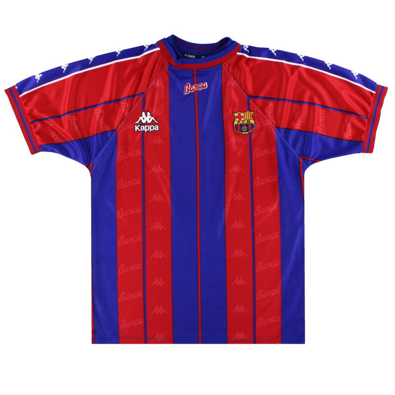 1997-98 Barcelona Kappa Heimtrikot XL