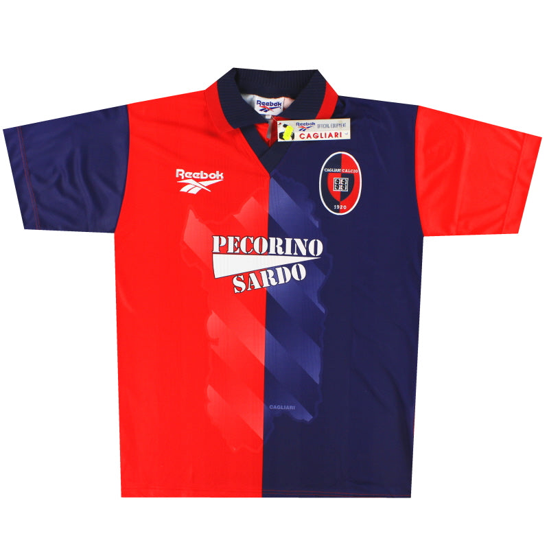 1997-98 Cagliari Reebok Heimtrikot *m. Etikett* L