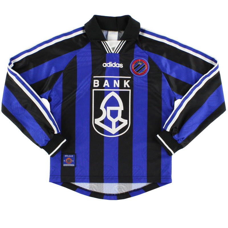1997-98 Club Brugge Heimtrikot Langarm Gr. M. Jungen
