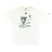 1997-98 Lausanne Sport adidas 'Finale Coupe Suisse' Grafik-T-Shirt L