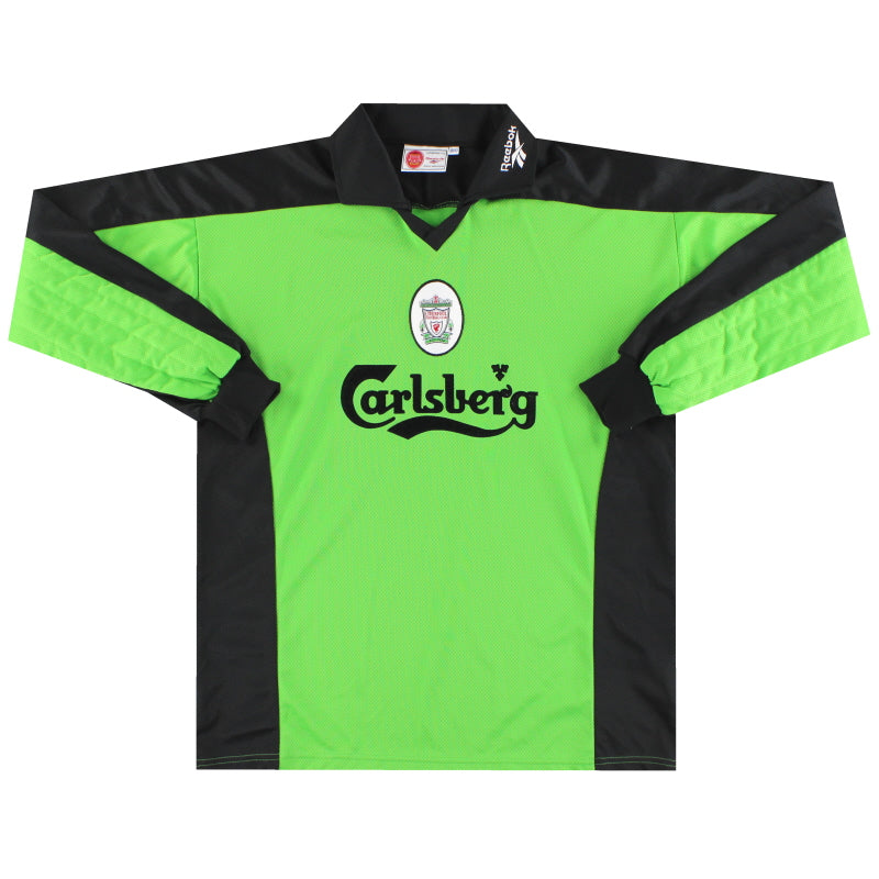 1997-98 Liverpool Reebok Torwarttrikot *Neuwertig* M