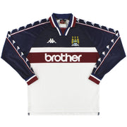 1997-98 Manchester City Kappa Auswärtstrikot Langarm