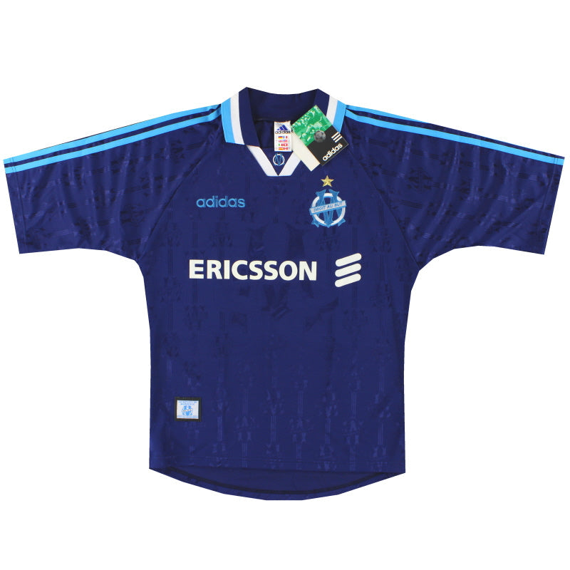 1997-98 Marseille adidas Auswärtstrikot *m. Etiketten* S
