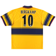 1997-99 Arsenal Nike Auswärtstrikot Bergkamp #10 XXL