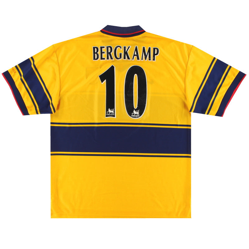 1997-99 Arsenal Nike Auswärtstrikot Bergkamp #10 XXL