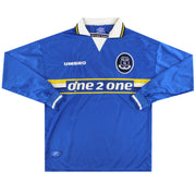 1997-99 Everton Umbro Heimtrikot Langarm L