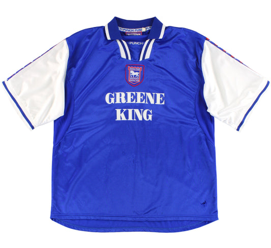 1997-99 Ipswich Punch Home Shirt XXL