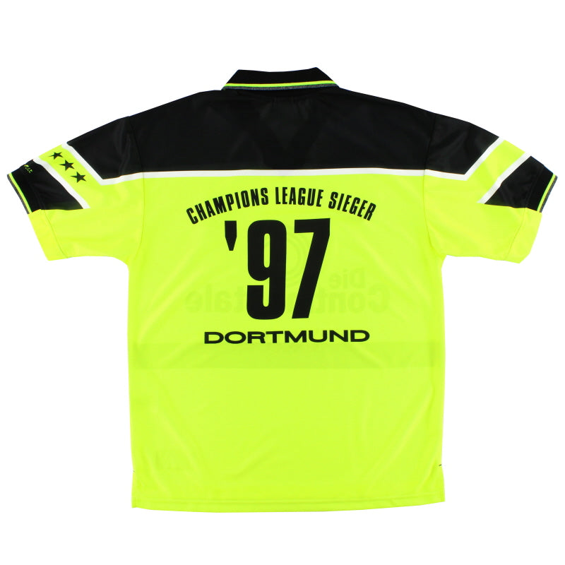 1997 Borussia Dortmund Nike 'Champions League Sieger' Heimtrikot L