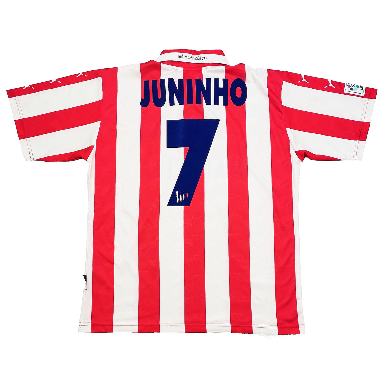 1997/98 ATLETICO MADRID JUNINHO #7 HOME SHIRT (XL) PUMA