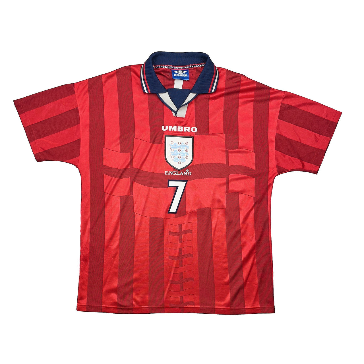 1997/99 England Beckham #7 Away Shirt (L) Umbro
