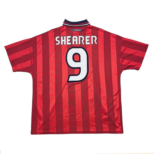 1997/99 ENGLAND SHEARER #9 AWAY SHIRT (XXL) UMBRO