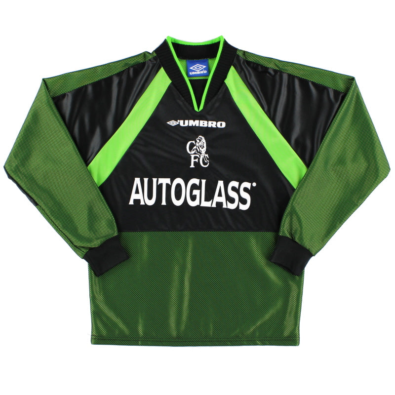 1998-00 Chelsea Umbro Torwarttrikot Jugendgröße