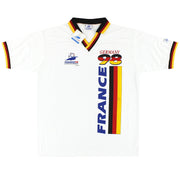1998-00 Deutschland 'Frankreich 98' Grafik Fan Shirt *m. Etiketten* L/XL