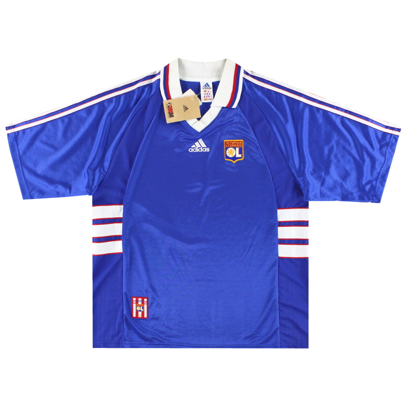 1998-00 Lyon adidas Auswärtstrikot *mit Etiketten* XL