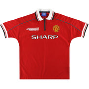1998-00 Manchester United Umbro 'CL Sieger' Heimtrikot L