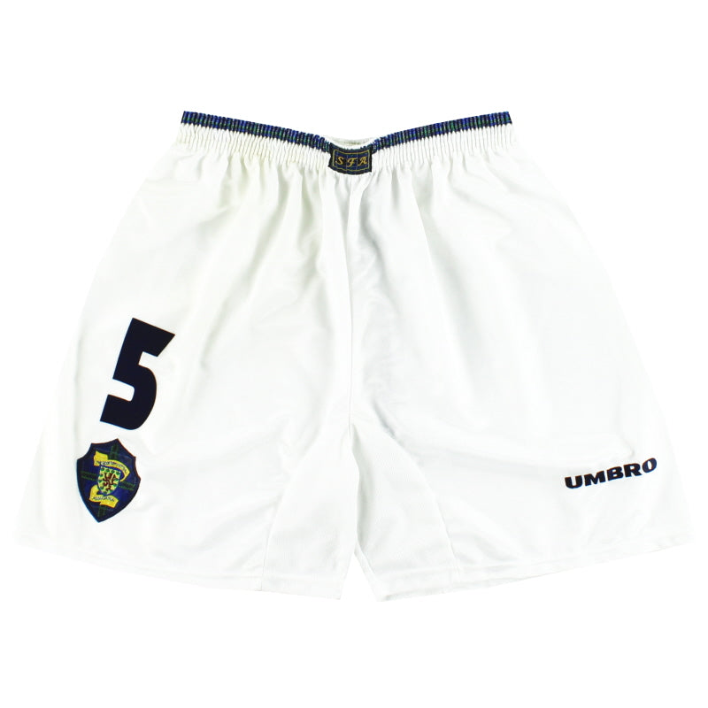 1998-00 Schottland Umbro Player Issue Heimshorts #5 *Neuwertig* M