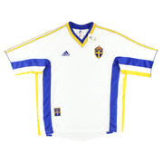 1998-00 Schweden adidas Auswärtstrikot *mit Etikett* L