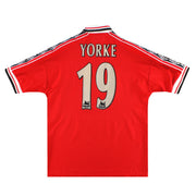 1998-00 Manchester United Umbro Heimtrikot Yorke #19 M