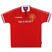 1998-00 Manchester United Umbro 'Treble Winners' Heimtrikot XL