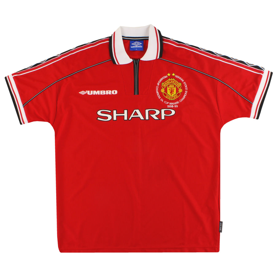 1998-00 Manchester United Umbro 'Treble Winners' Heimtrikot XL