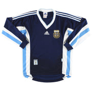 1998-99 Argentinien adidas Auswärtstrikot L/S XS