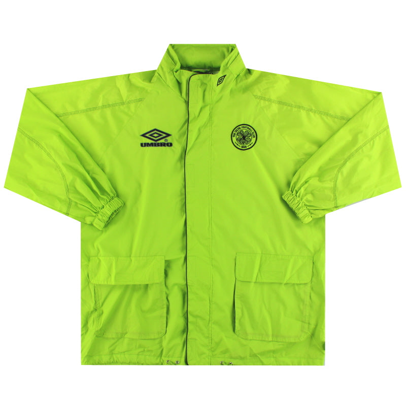 1998-99 Celtic Umbro Kapuzen-Regenjacke L