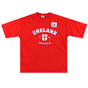 1998-99 England „France 98“ Grafik-T-Shirt XXL