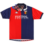 1998-99 Genoa Kappa Heimtrikot *mit Etiketten* M