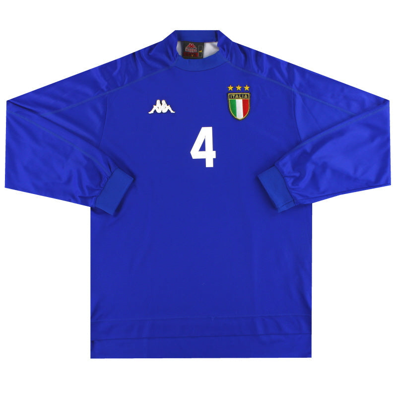 1998-99 Italien Match Worn Heimtrikot #4 L/S L