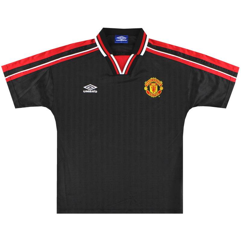 1998-99 Manchester United Training Polo Shirt L