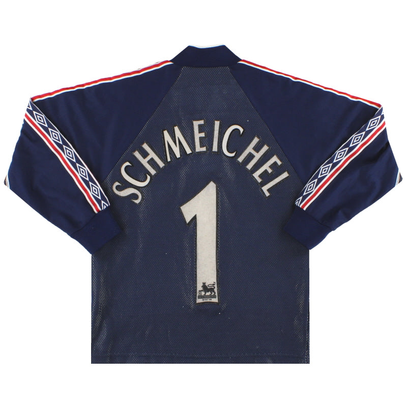 1998-99 Manchester United Umbro Torwarttrikot Schmeichel #1 Y