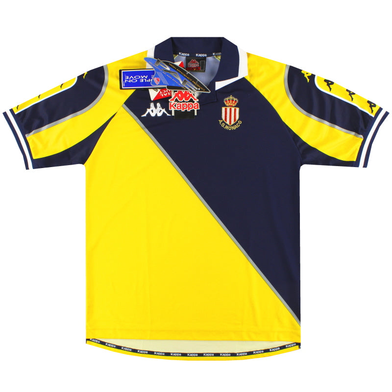 1998-99 Monaco Kappa Auswärtstrikot *mit Etiketten* XL