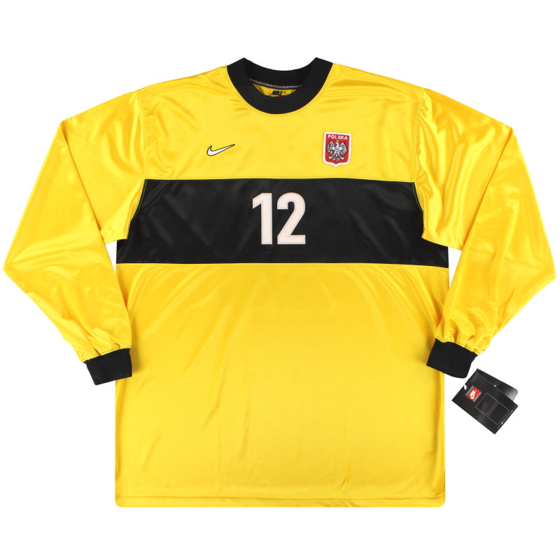 1998-99 Polen Nike Torwarttrikot #12 *mit Etiketten* XXL