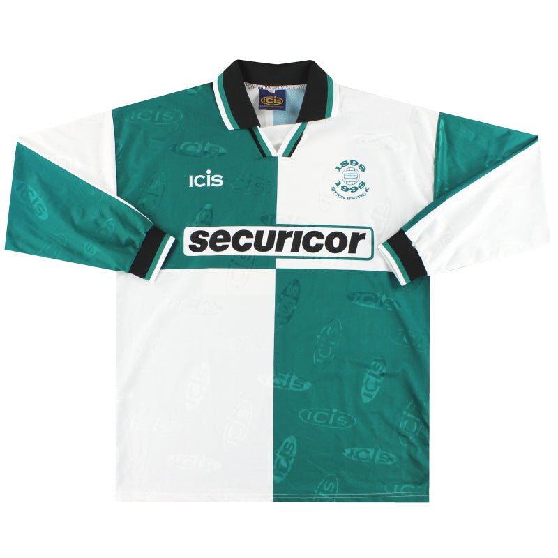 1998-99 Sutton United Auswärtstrikot Langarm XL